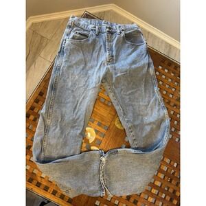 Wrangler Rugged Wear Men's Jeans 32x32 Relaxed Fit Light‎ Stonewash 100% Cotton